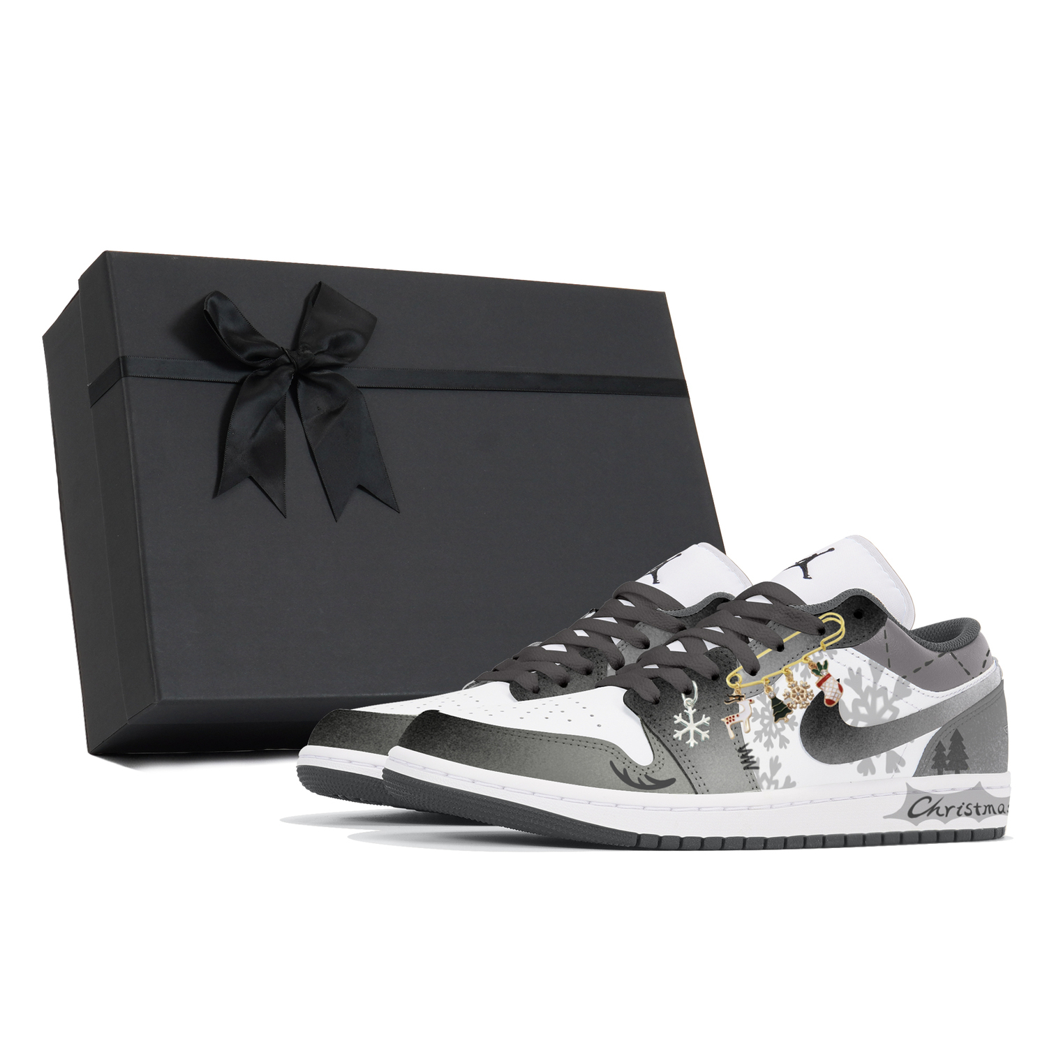 

Jordan Air 1 устойчивые к истиранию низкие баскетбольные кроссовки мужские серый белый