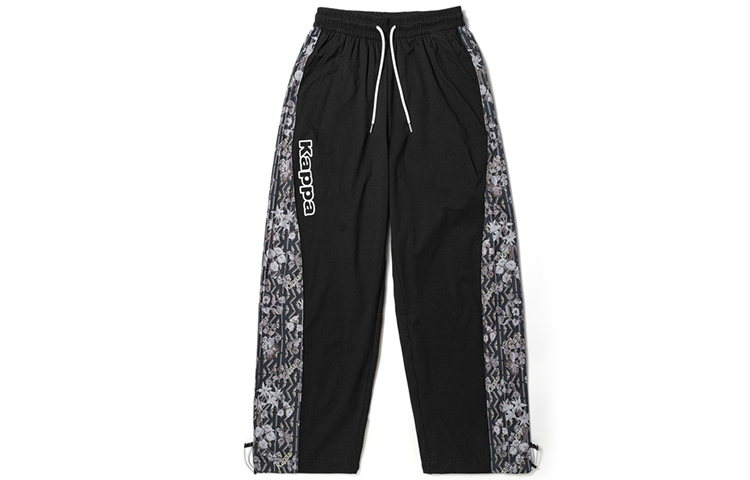 

Женские повседневные брюки Kappa, черный принт по всей поверхности-990P