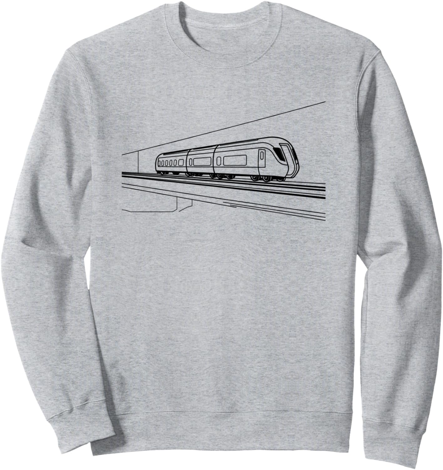 

Толстовка с изображением железнодорожных поездов и рисунками на тему железной дороги Railway T-Shirts And Prizes, серый