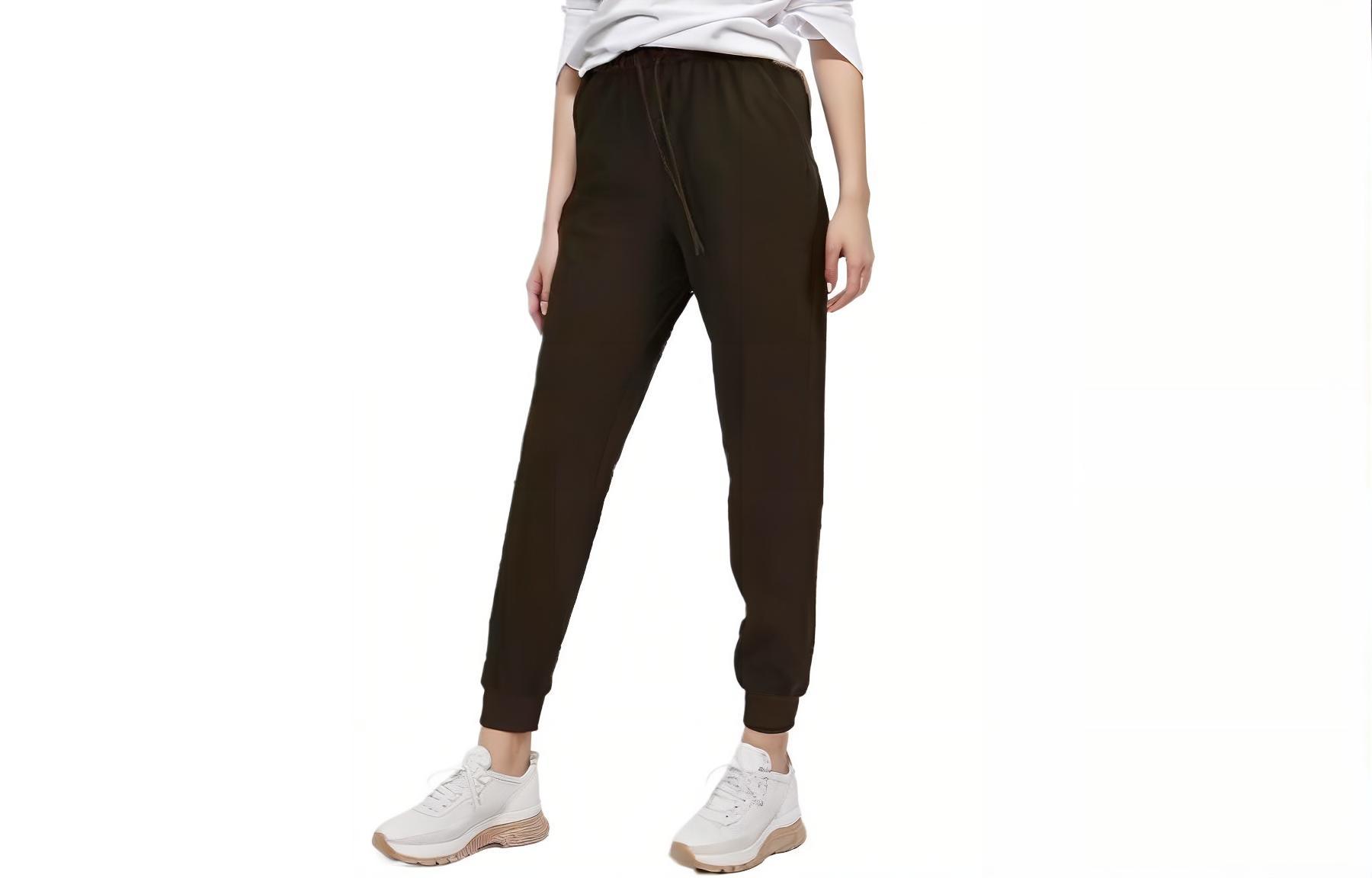 

Женские трикотажные спортивные брюки с высокой талией и длинной юбкой Lululemon, Merlot Red/RDMR