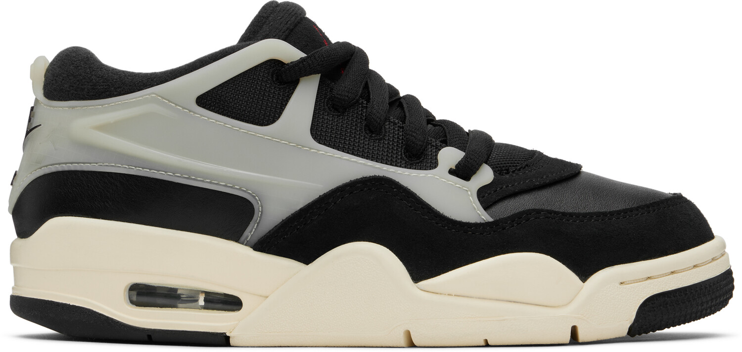 

Большие детские черные кроссовки Air Jordan 4RM Nike Jordan