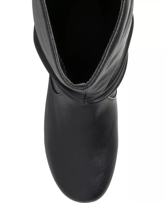 Женские сапоги Jayne Extra Wide Calf Slochy выше колена Journee Collection, черный — фото 4