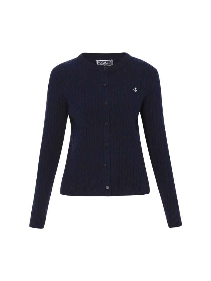 

DreiMaster Женский кардиган темно-синего цвета