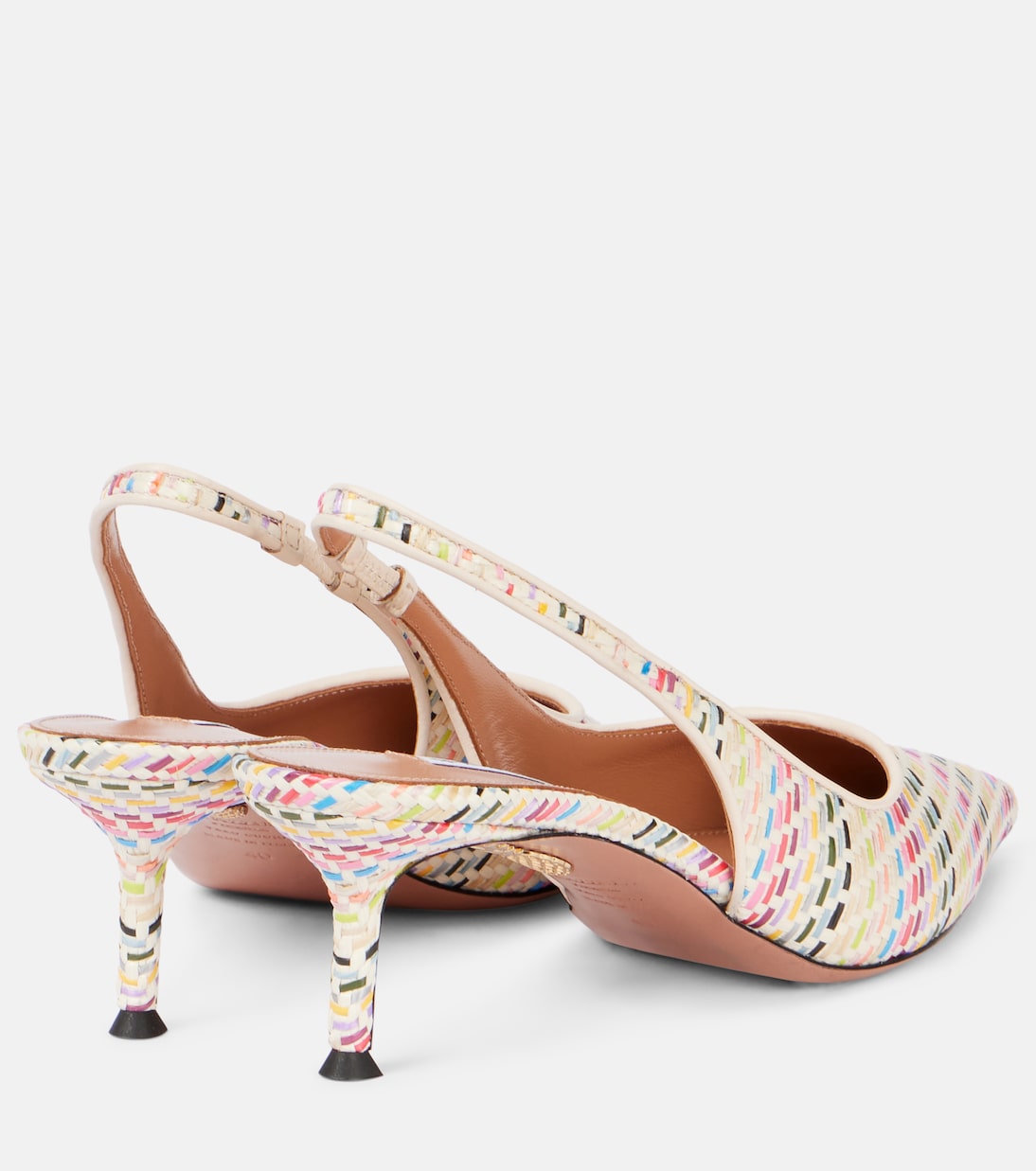 Новые туфли Purist Sling 50 с открытой пяткой Aquazzura, разноцветный — фото 2
