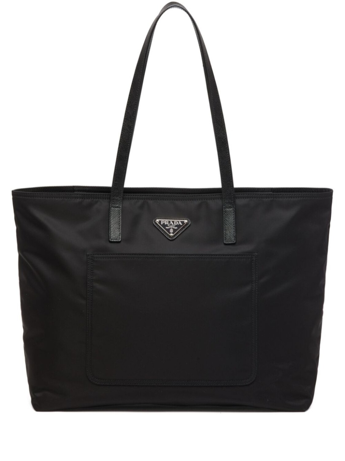 

Сумка-тоут Prada Re-Nylon с вышивкой, черный
