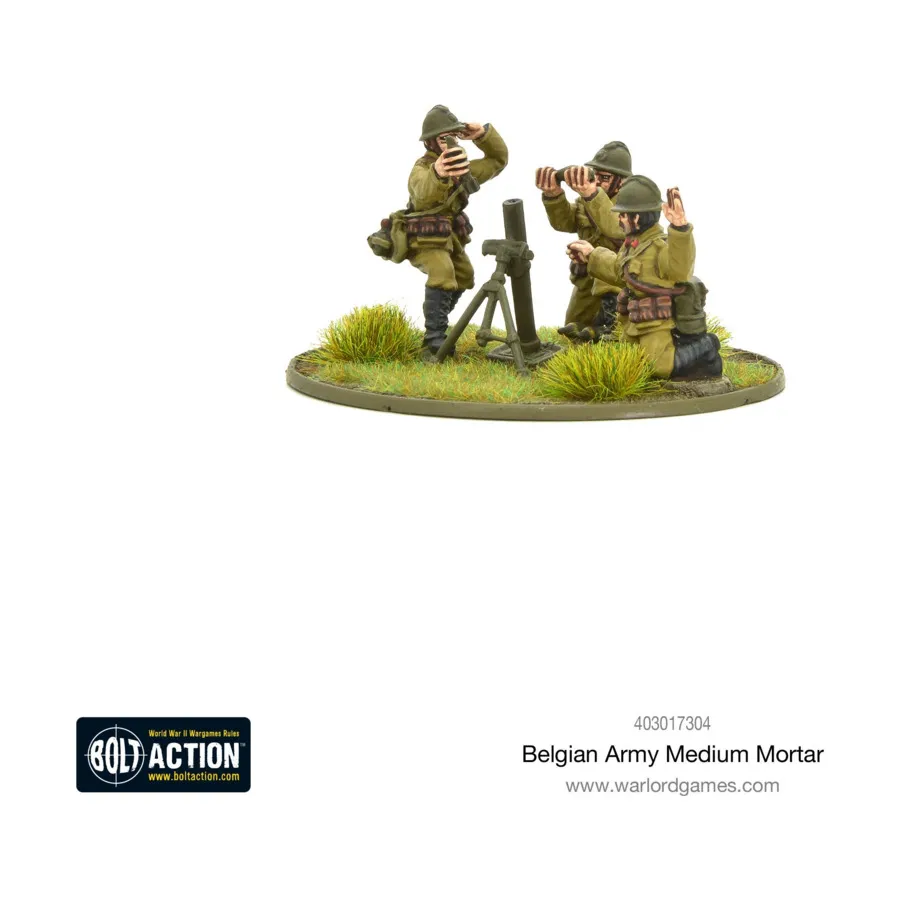 

Средний миномет бельгийской армии, Bolt Action - Belgian Army (28mm)