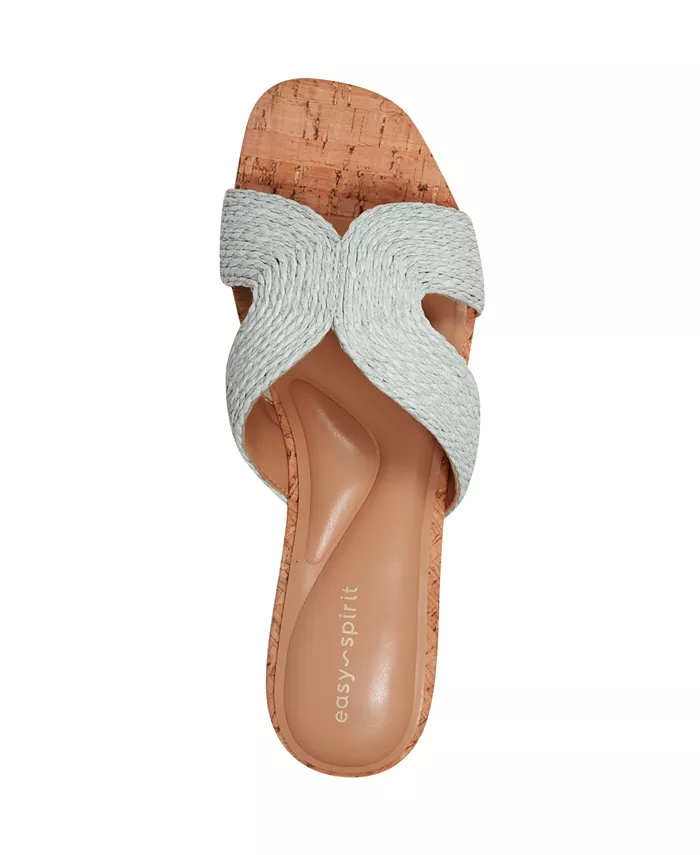Женские сандалии Christy Slip On на плоской подошве Easy Spirit, синий — фото 4