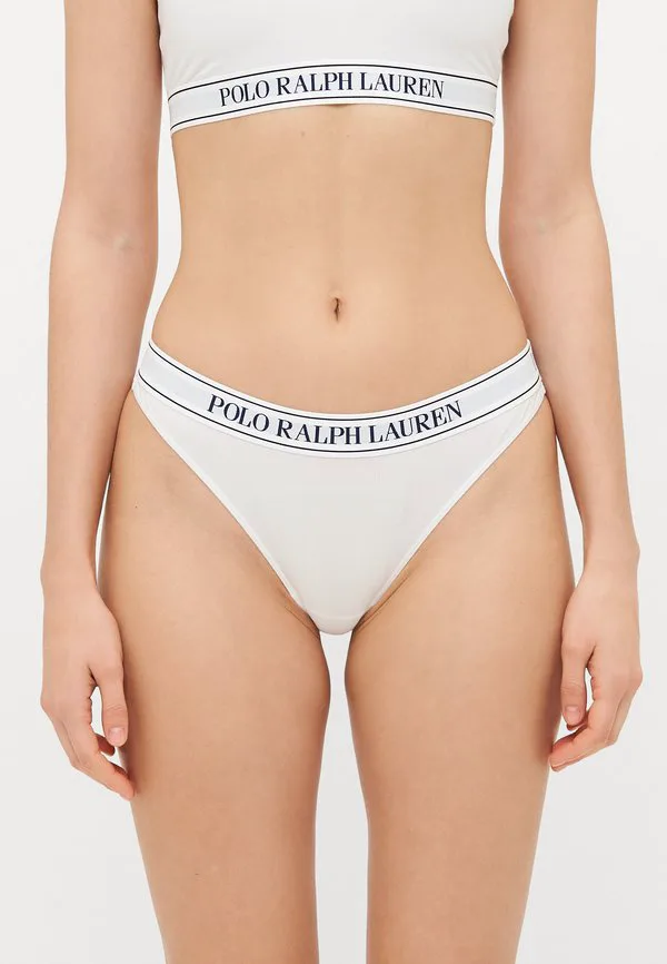 Стринги со средней посадкой Polo Ralph Lauren, White Cloud