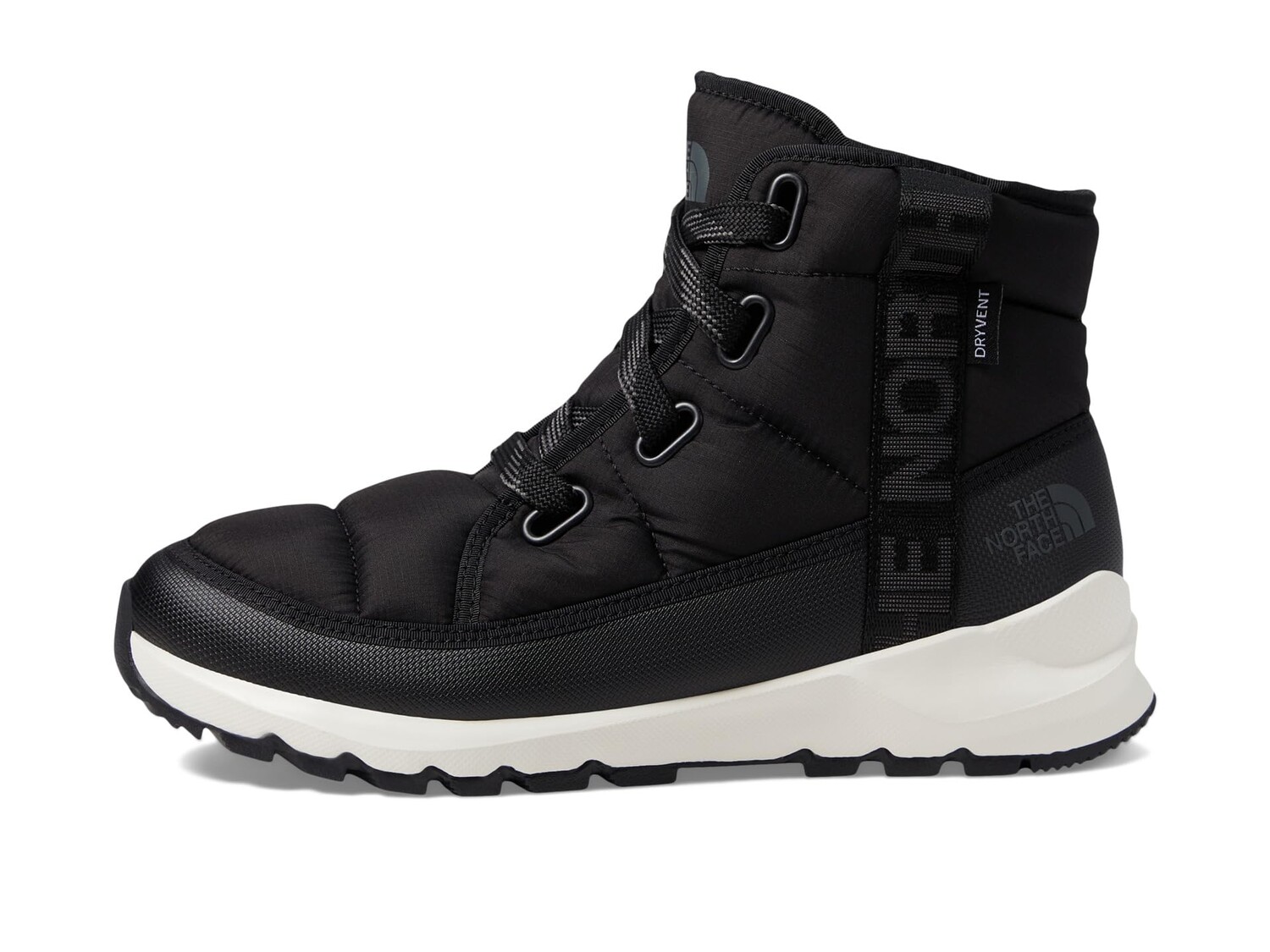 Женские ботинки The North Face ThermoBall Luxe WP стеганые на шнуровке, черный