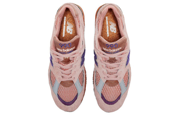 Кроссовки 990v2 x salehe bembury сделано в сша New Balance, розовый — фото 4