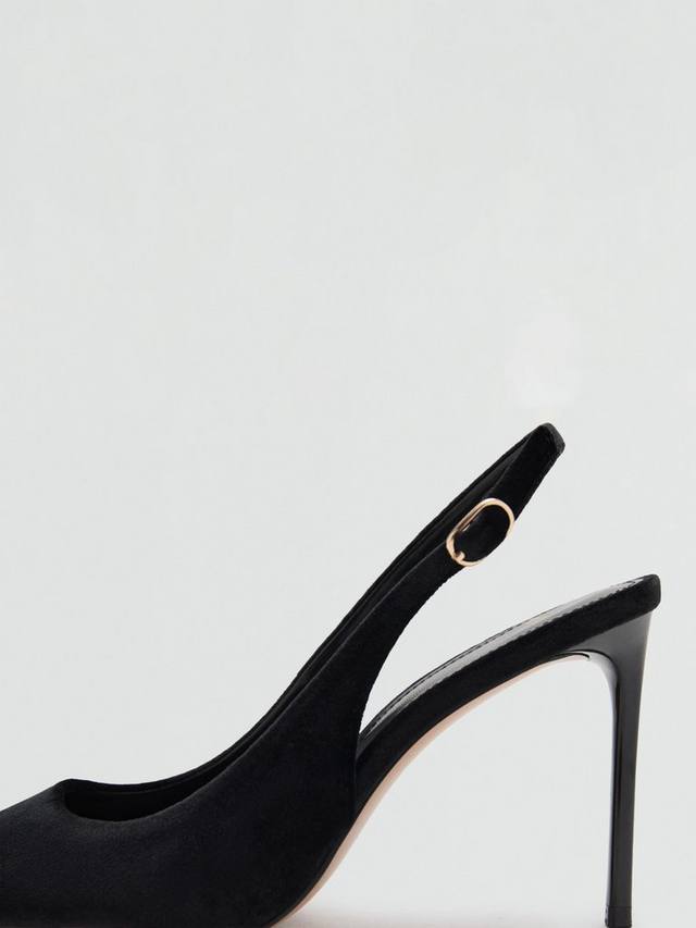 Ванильные лодочки на ремешке Mango, Black — фото 4