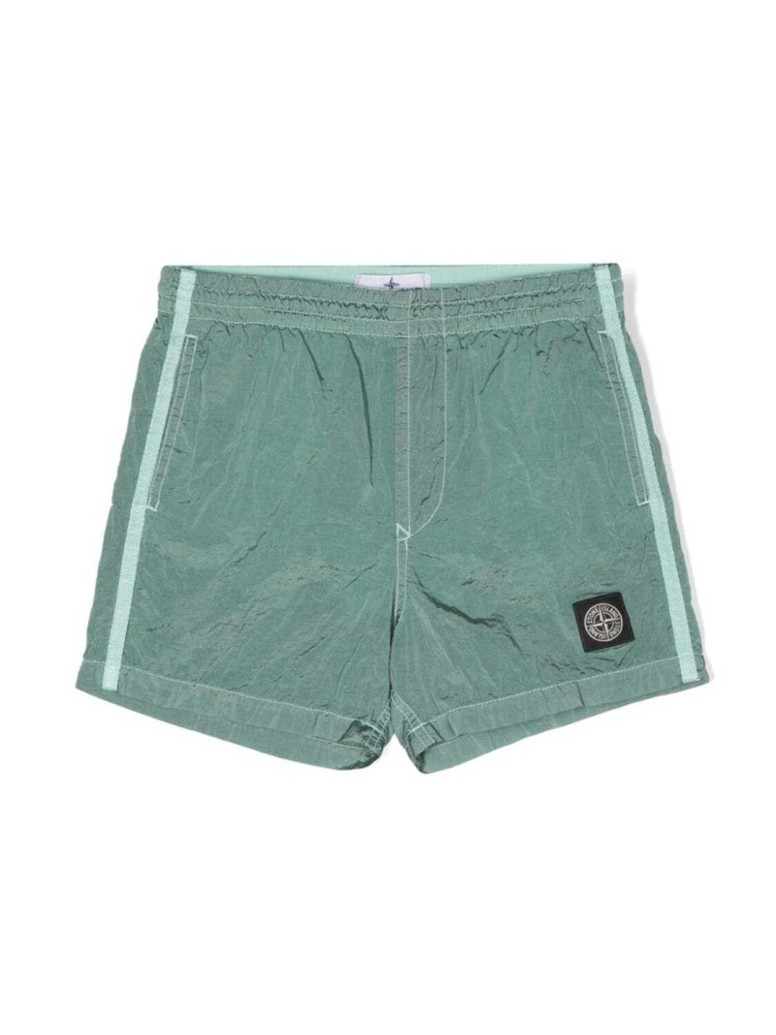 

Stone Island Junior плавки-шорты Compass с эффектом металлик, зеленый