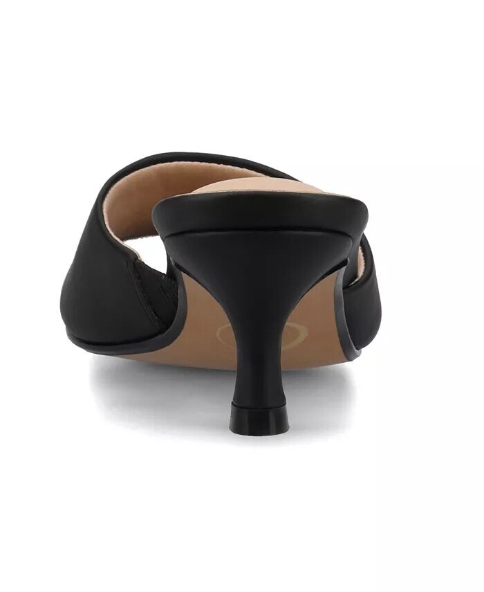 Женские босоножки-платья Jeylah Slip On Single Band на каблуке-рюмочке Journee Collection, черный — фото 3