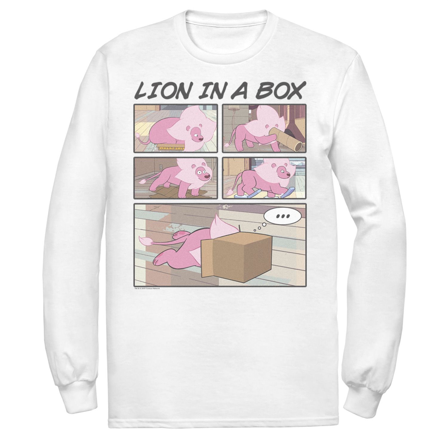 

Мужская футболка Cartoon Network Steven Universe Lion In A Box с комиксами Licensed Character