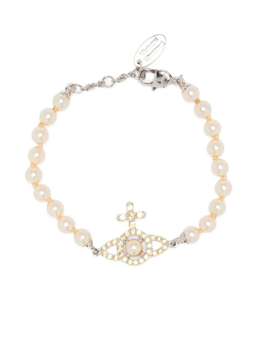

Браслет Orb с жемчугом Vivienne Westwood, серебяный