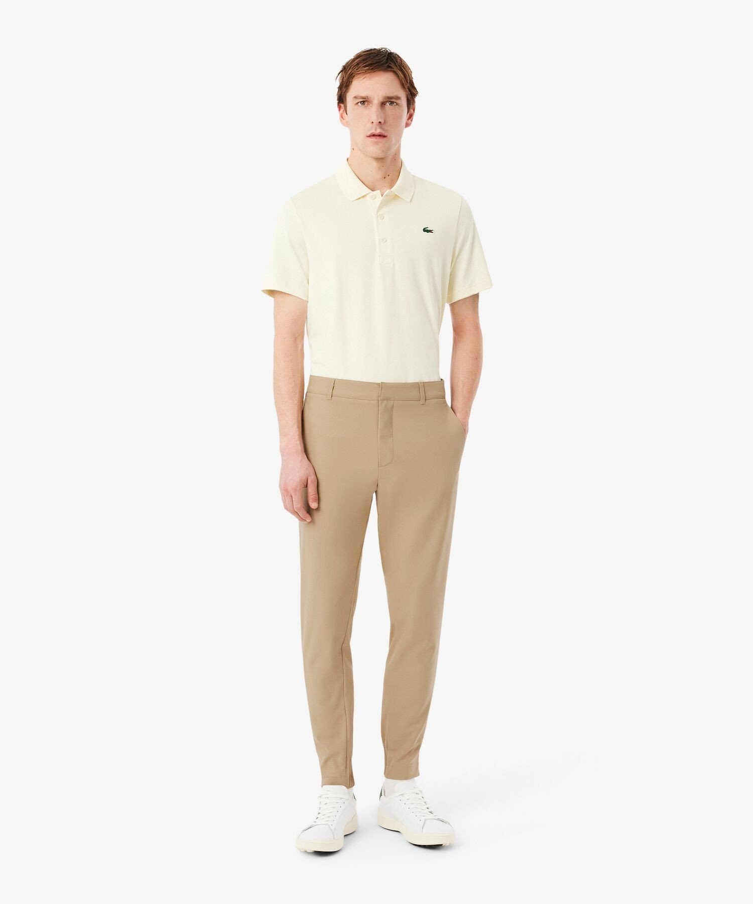 Эластичные брюки для гольфа, не требующие длительного хранения LACOSTE, Beige