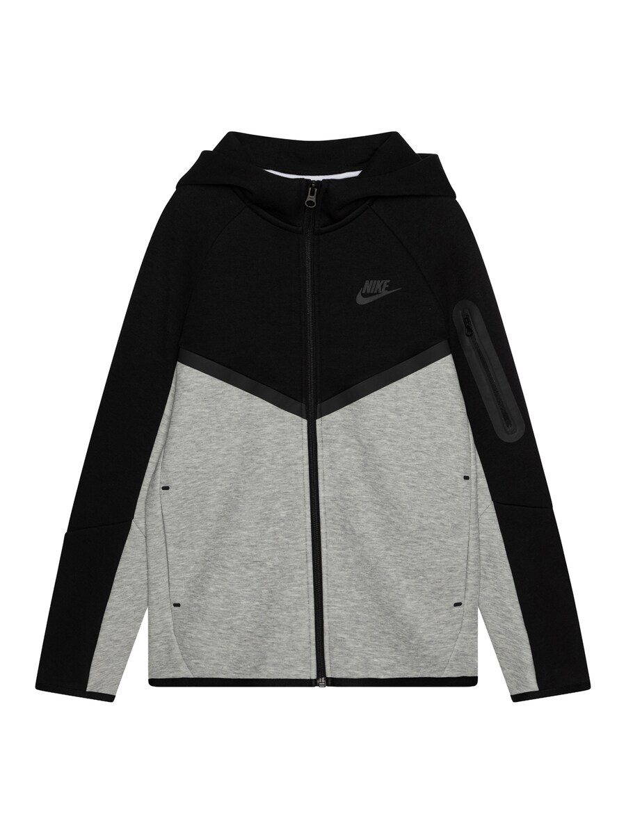 

Толстовка с капюшоном на молнии Nike Sportswear TCH FLC, Dark Grey/Mottled Grey