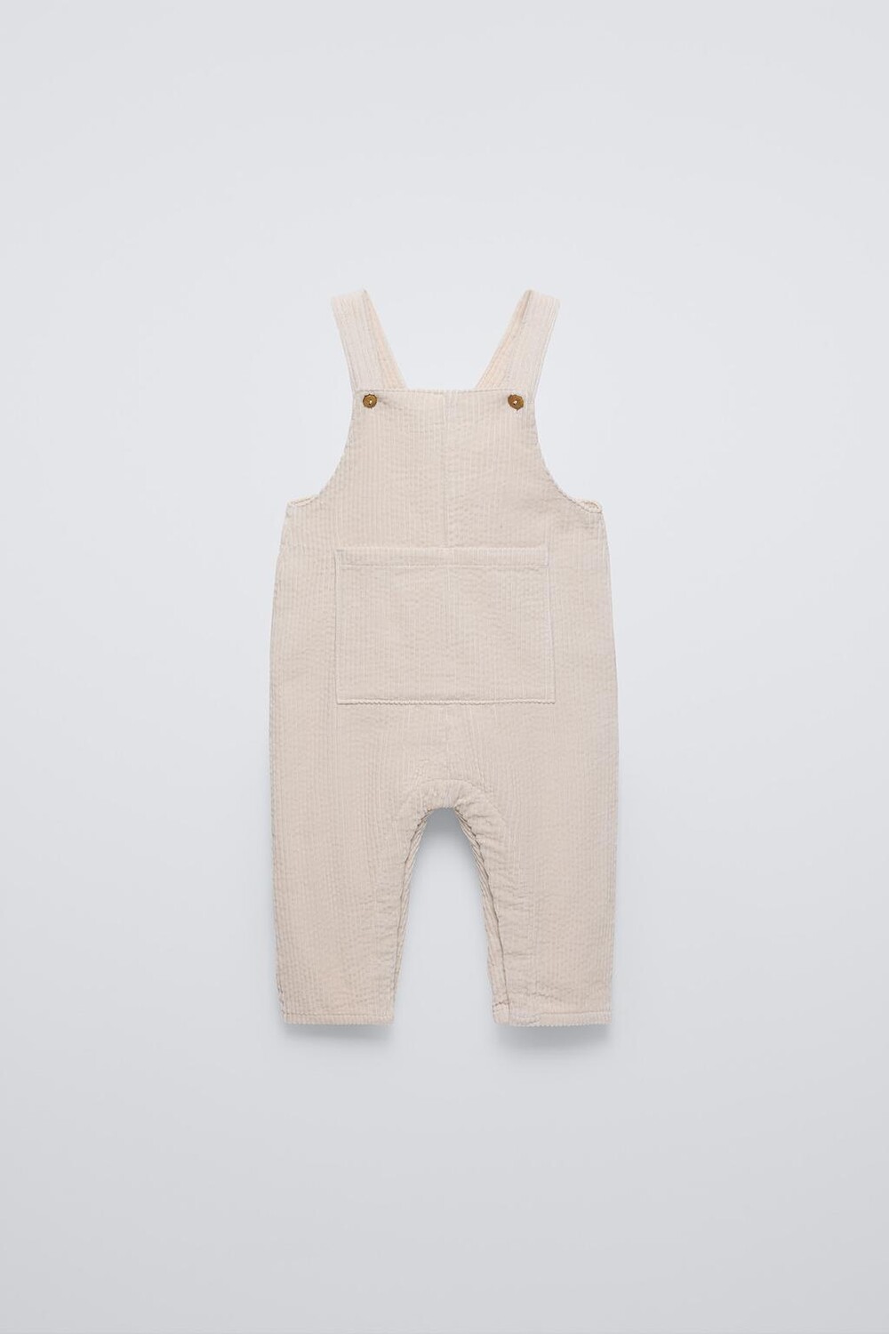 

Вельветовые комбинезоны с карманом ZARA, цвет stone