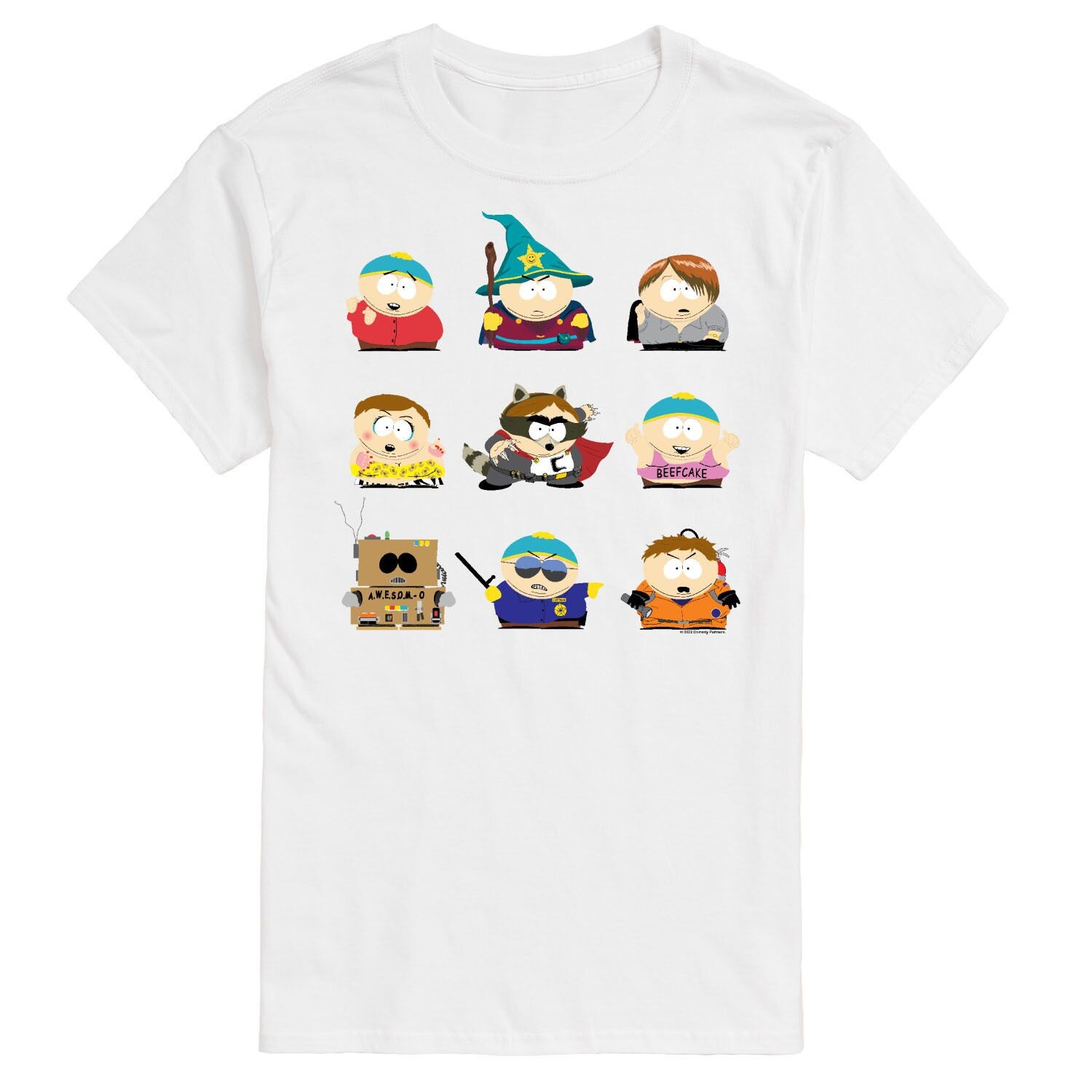 

Мужская футболка South Park Cartman Grid Licensed Character