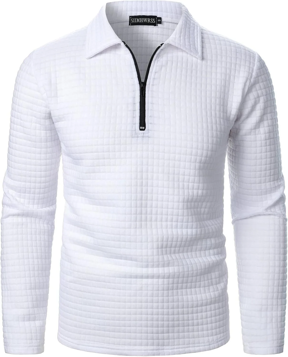 

Мужская поло с длинным рукавом и 1/4 молнией QUNPIU