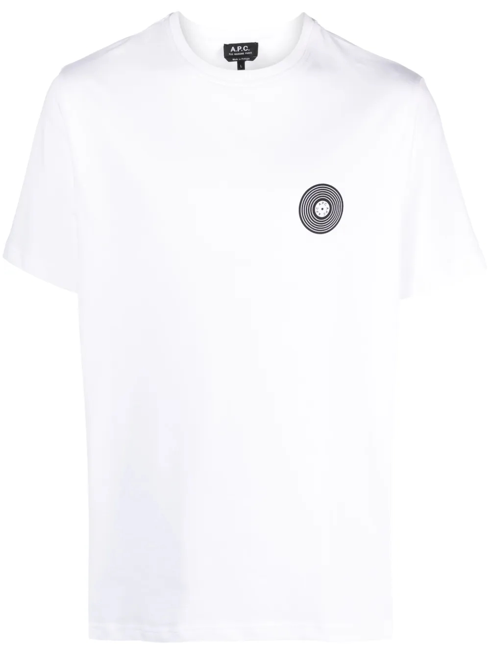 

Футболка с графичным принтом A.P.C., белый