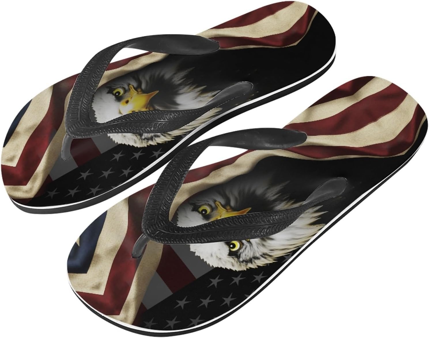 

Спортивные шлепанцы Pugasmiru для женщин и мужчин, удобные, легкие, для отдыха на природе, летом и на пляже, с принтом «тигровая шкура», American Flag With Eagle