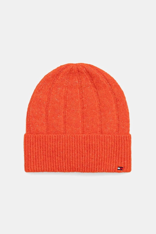 

Шапка из смесовой шерсти Tommy Hilfiger, оранжевый