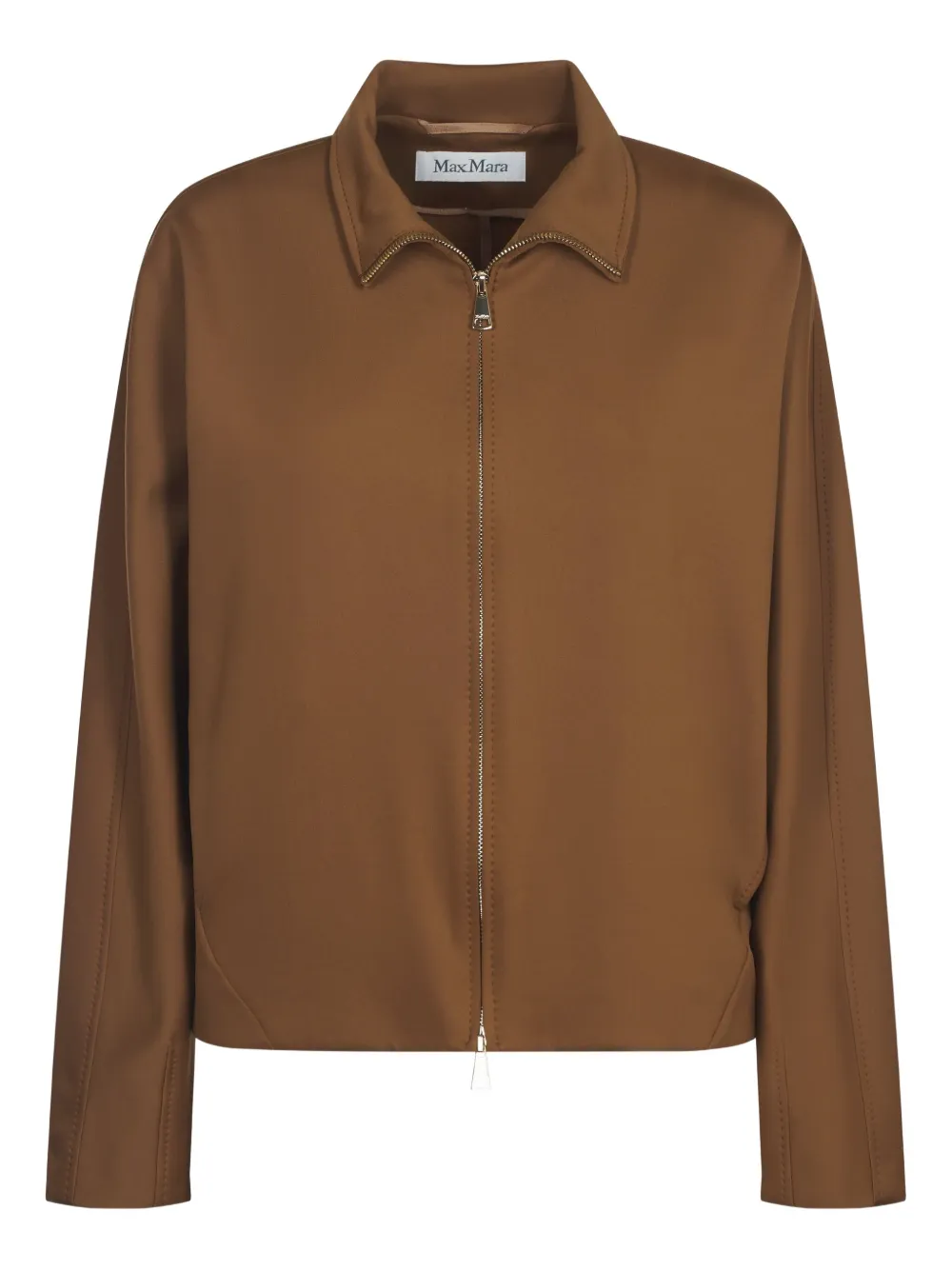 

Куртка с застегивающимся воротником MAX MARA, коричневый