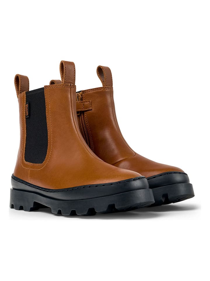 

Camper Кожаные ботинки светло-коричневого/черного цвета