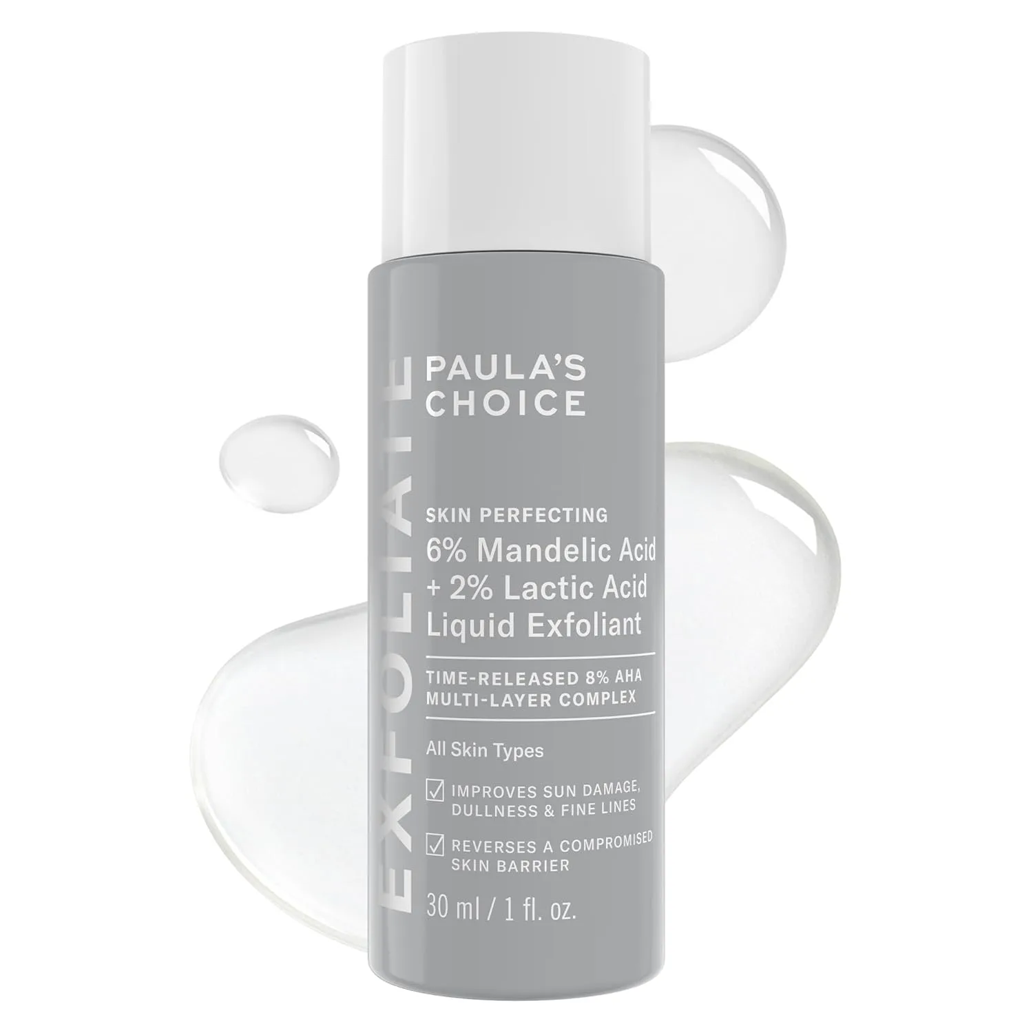 Пилинг Paula's Choice — Paula’s % Mandelic Acid + % Lactic Acid эксфолиант, нежный ежедневный AHA для, 29.6 мл