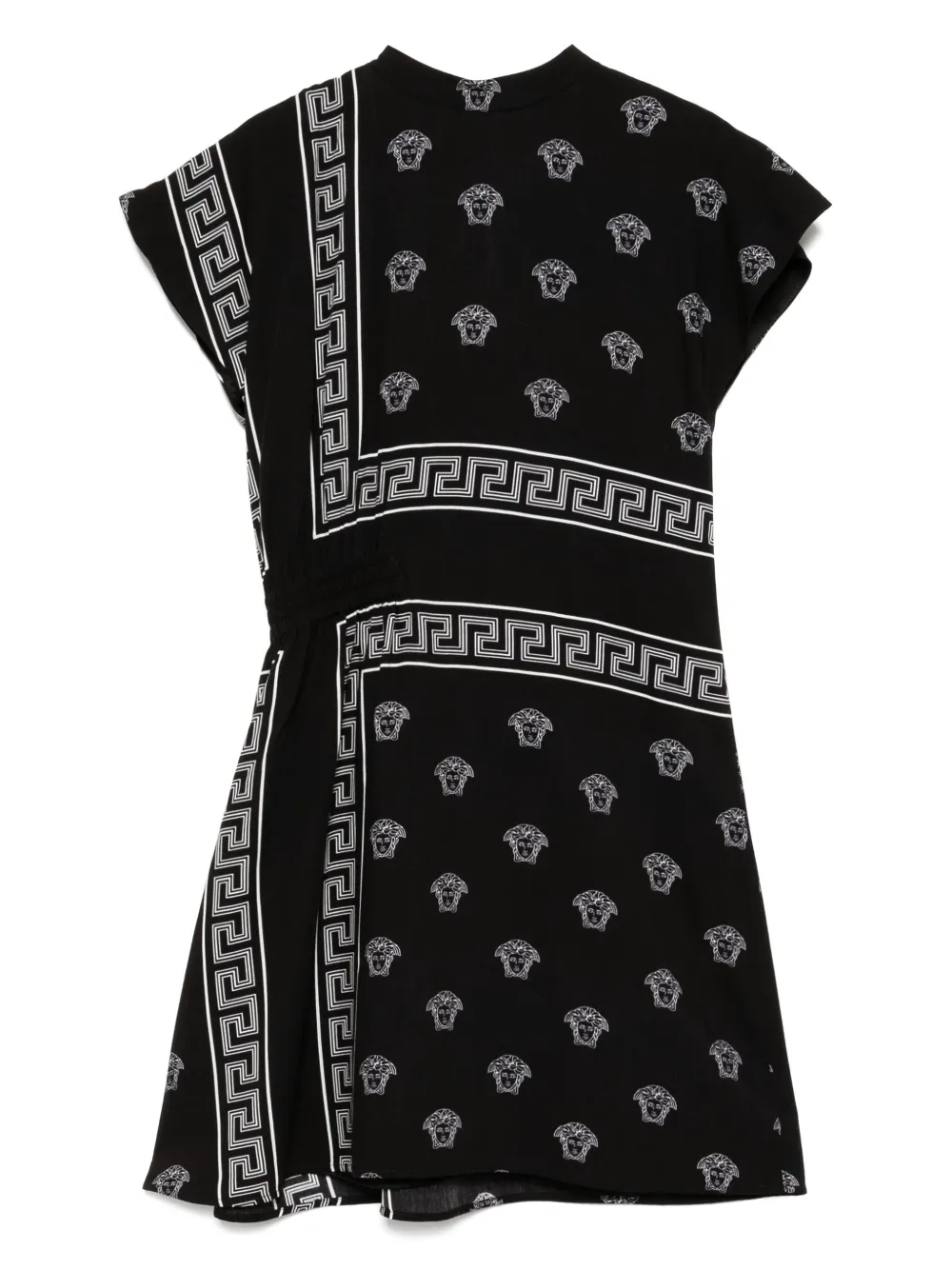 

Платье с короткими рукавами Versace Kids, черный