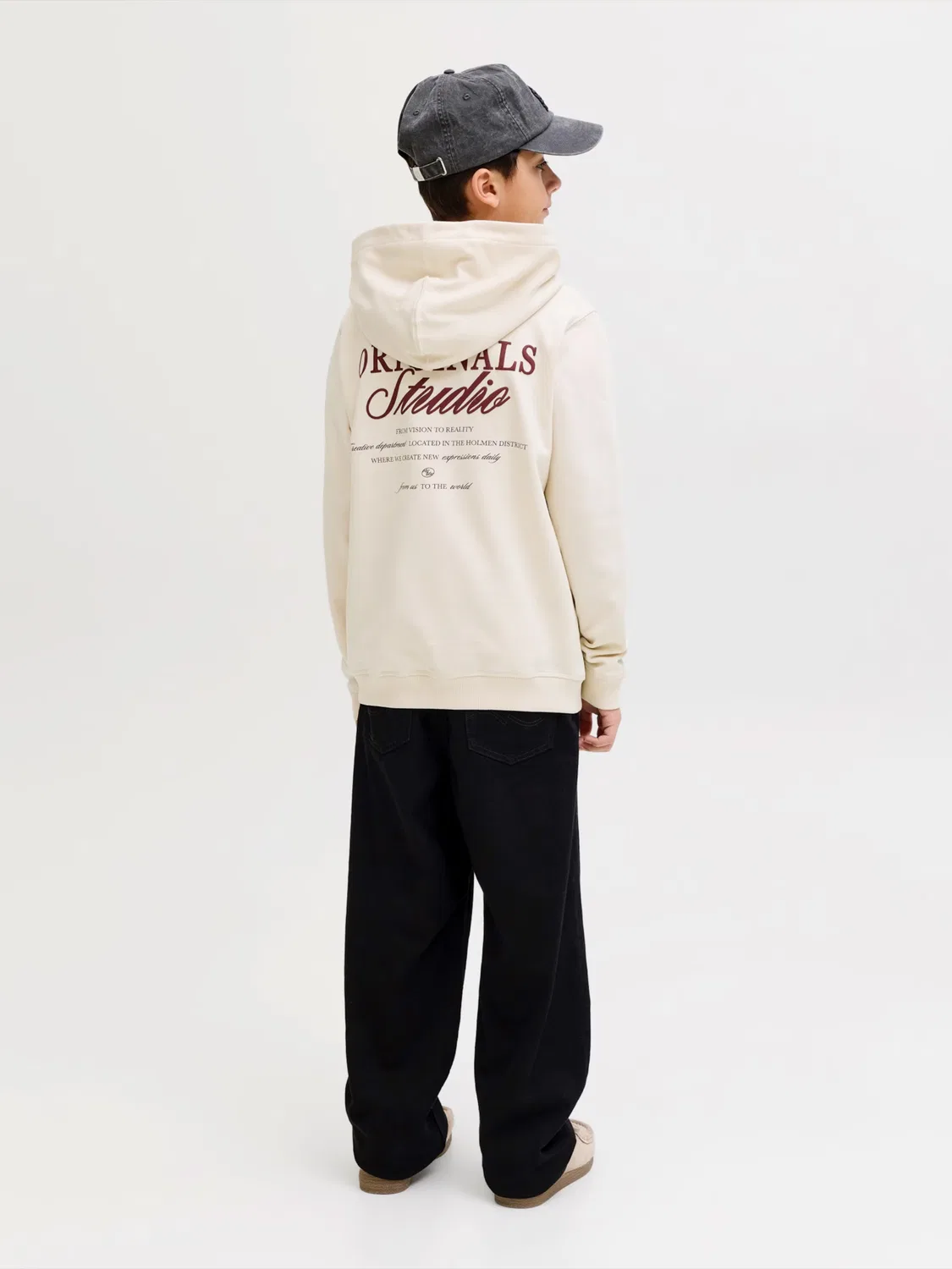 Толстовка 'JORNORREBRO' Jack & Jones Junior, Off White — фото 4