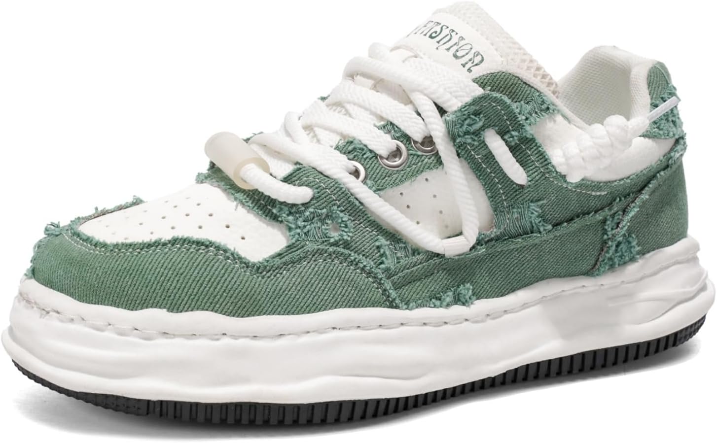 

Мужские винтажные кроссовки с шнуровкой, модные массивные кроссовки на платформе, повседневные кроссовки Yrzhgdl, зеленый