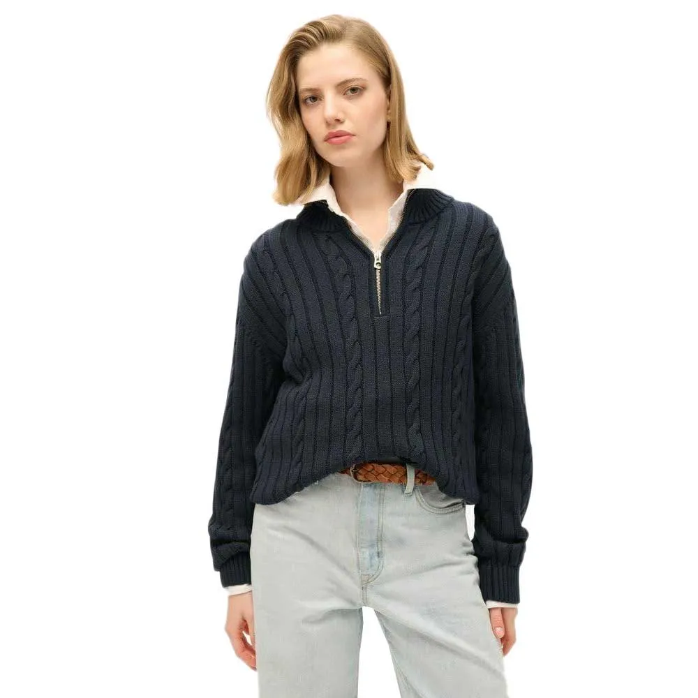 

Свитер Superdry Rugby Henley, черный