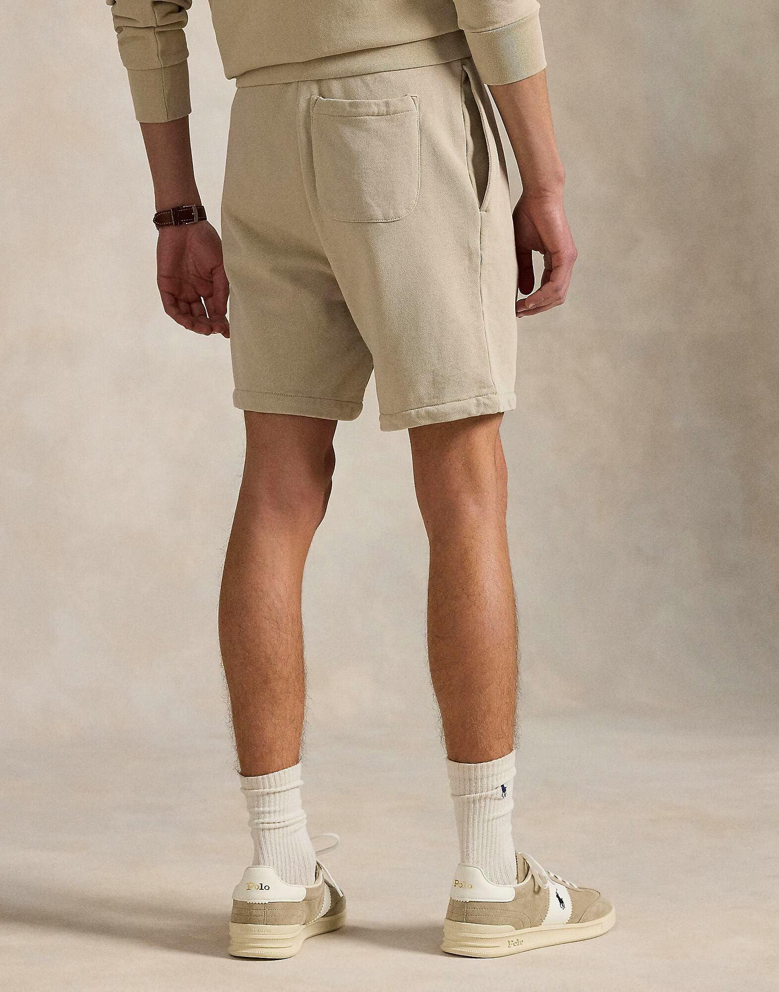 Спортивные шорты 6.5-Inch Loopback Fleece Short Polo Ralph Lauren, серо-коричневый — фото 3