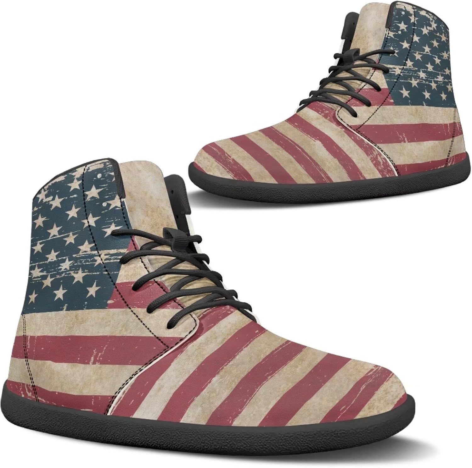 

Мужские походные кроссовки для активного отдыха, спортивные кроссовки для ходьбы и трейлраннинга Pugasmiru, Vintage American Flag