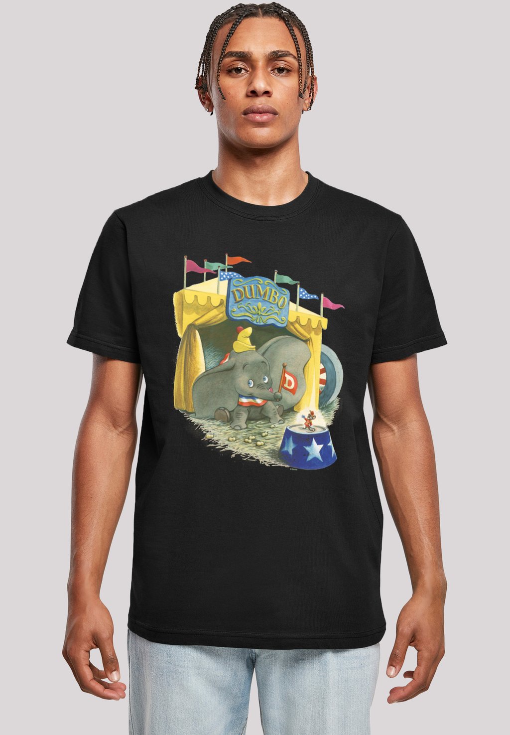 

Футболка с принтом DISNEY DUMBO ZIRKUS F4NT4STIC, черный
