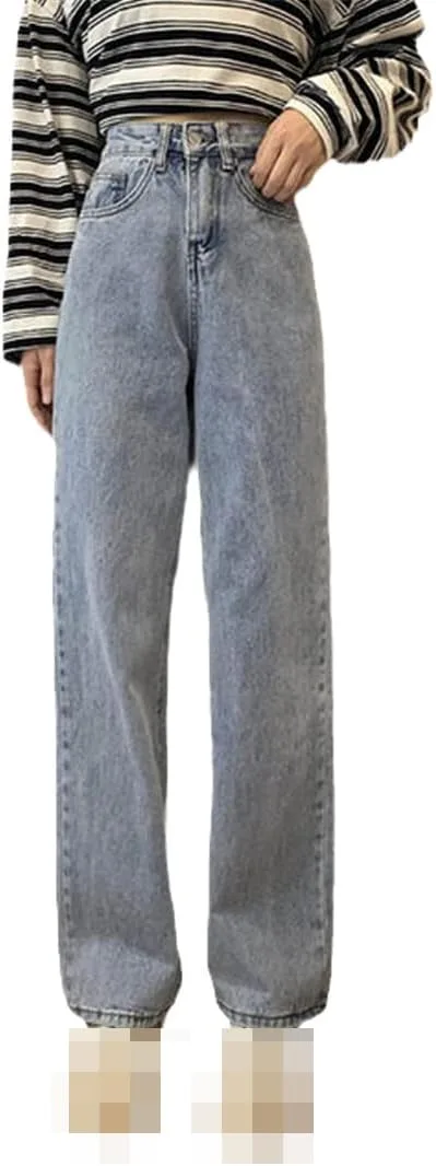 

Прямые джинсы для женщин High Waist Stretch Denim Suwequest