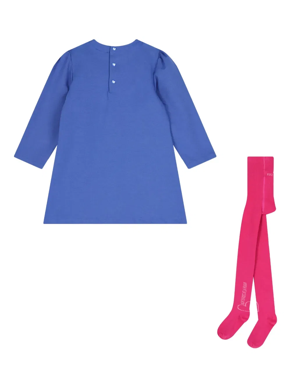 Комплект из платья с бантами и колготок Agatha Ruiz De La Prada, синий — фото 2