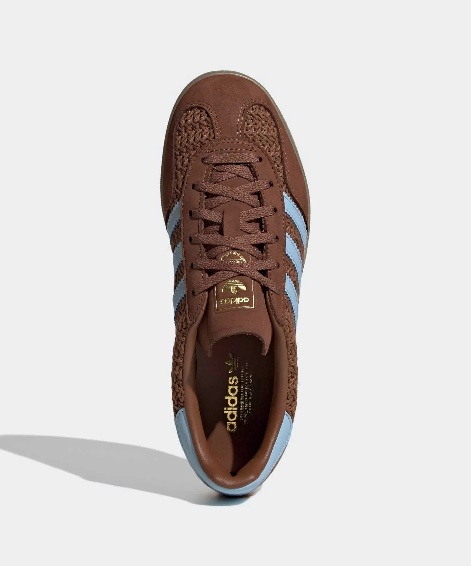 Унисекс кроссовки Gazelle Indoor adidas коричневые — фото 2