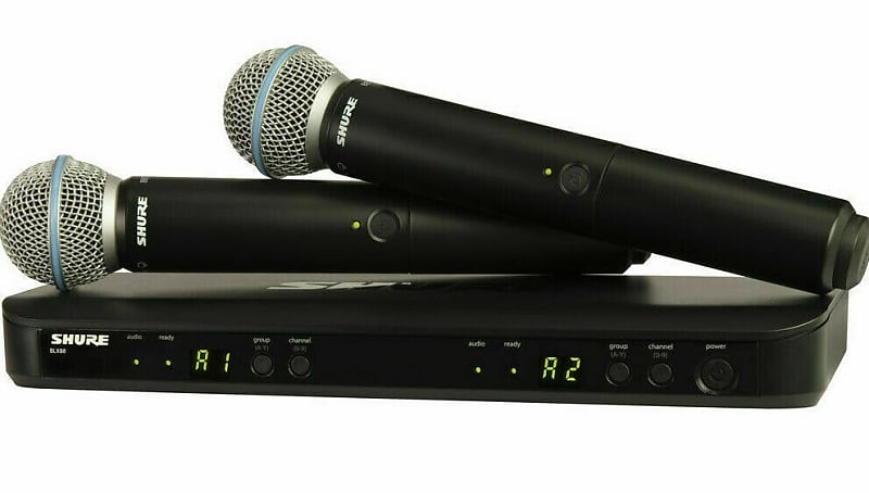 

Микрофон Shure BLX288/B58 H10 Wireless Handheld Microphone w Beta 58A Capsules 542-572MHz