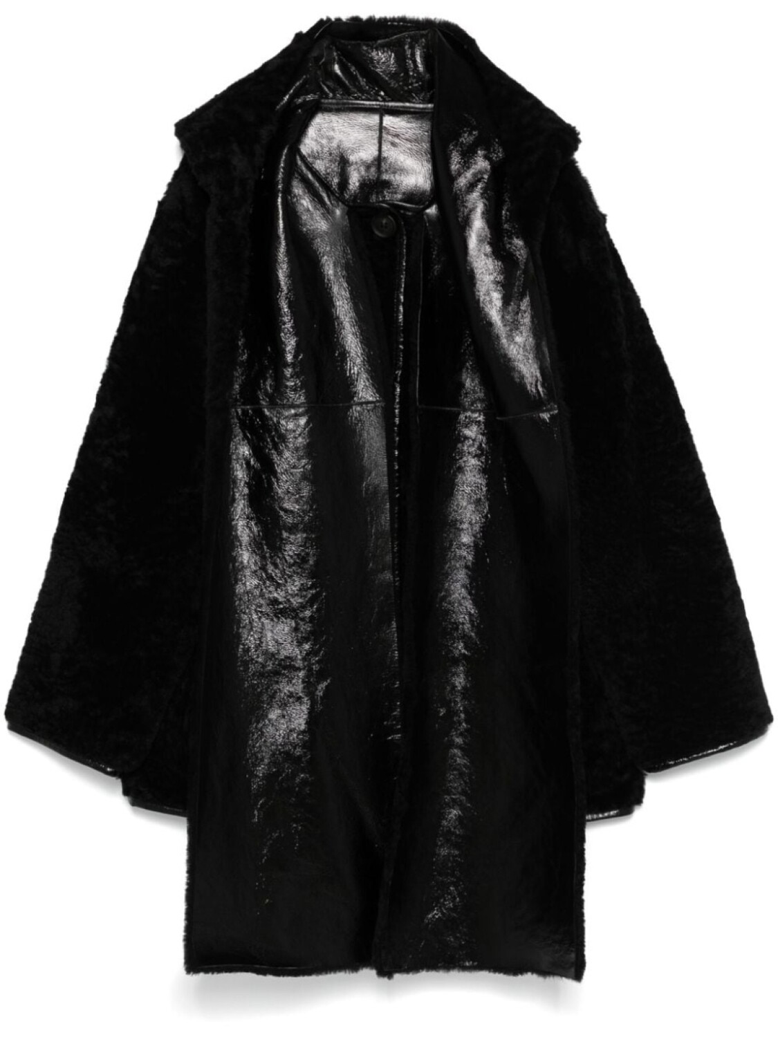 

Alberta Ferretti двустороннее пальто, черный