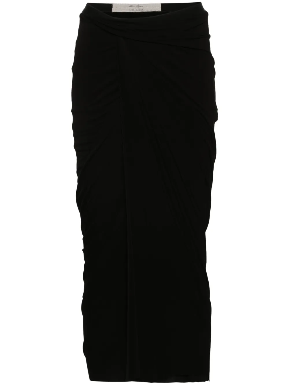 

Юбка миди с запахом Rick Owens, черный