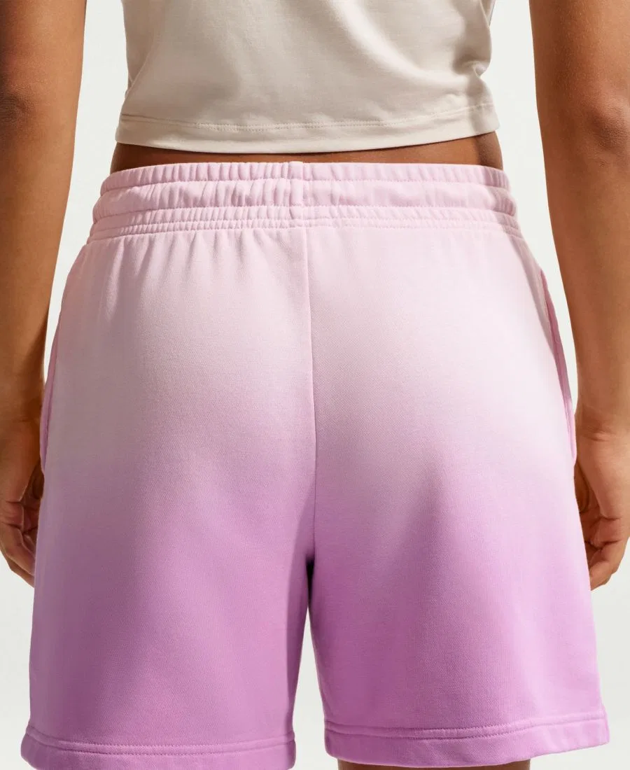 Женские спортивные шорты Phoenix Fleece средней посадки Nike, Pink Foam/Light Magenta/Light Magenta — фото 4