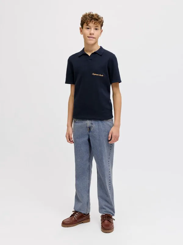 Джинсы clark original noos junior свободного кроя Jack & Jones Junior, Blue Denim — фото 2