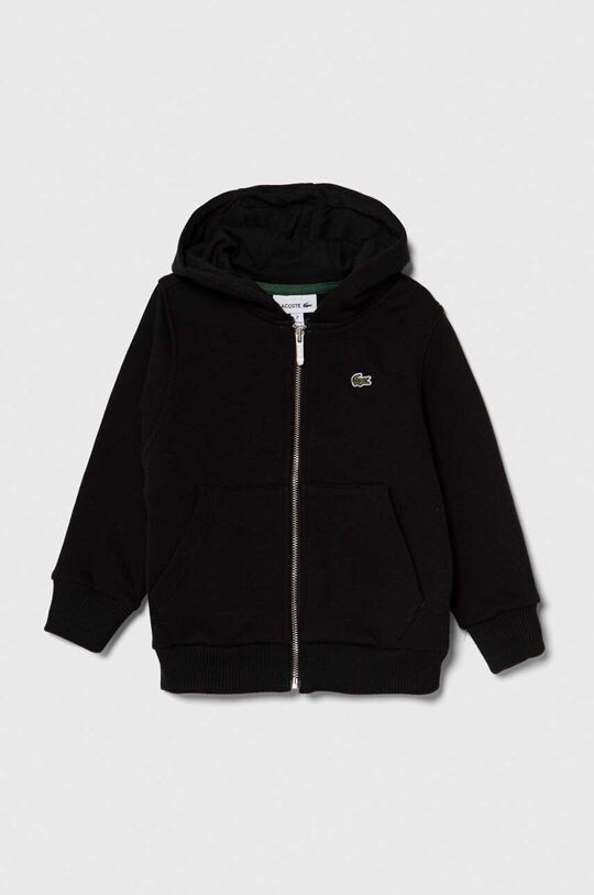 

Детская хлопковая толстовка Lacoste, черный