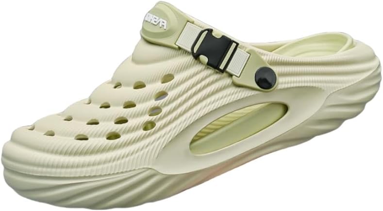 

Летние мужские стильные повседневные шлепанцы - комфортная толстая подошва, дышащие сандалии для дома и улицы Fusecottc, зеленый