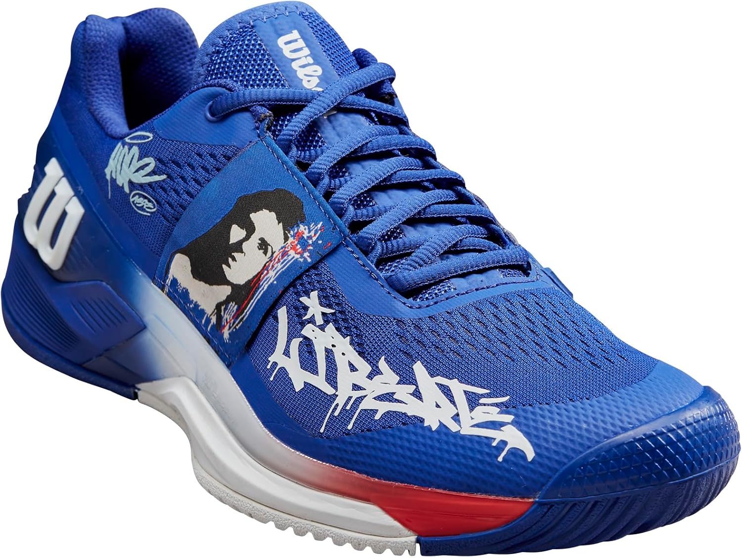 

Мужские кроссовки Wilson Rush Pro 4.0 Hope Paris Edition, белый/красный/синий