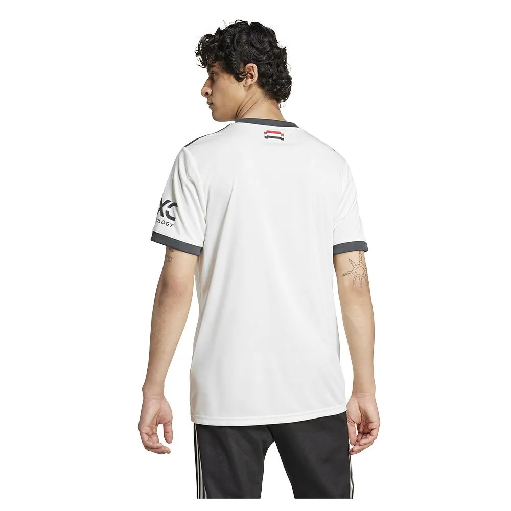Футболка с коротким рукавом adidas Manchester United 24/25 3 Stripes, белый — фото 2