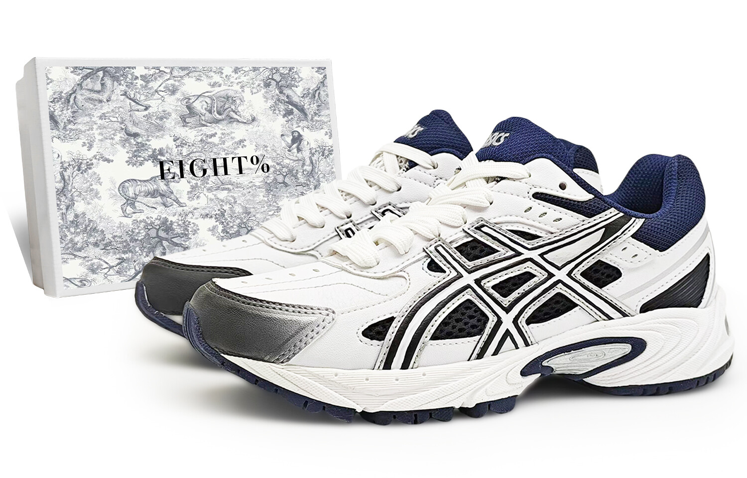 

Кроссовки Gel-170 унисекс с низким верхом белый/темно-синий/черный Asics
